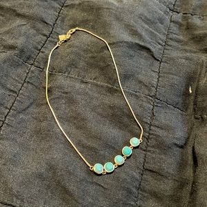 Gold & Turquoise Short Necklace - Lauren By Ralph Lauren